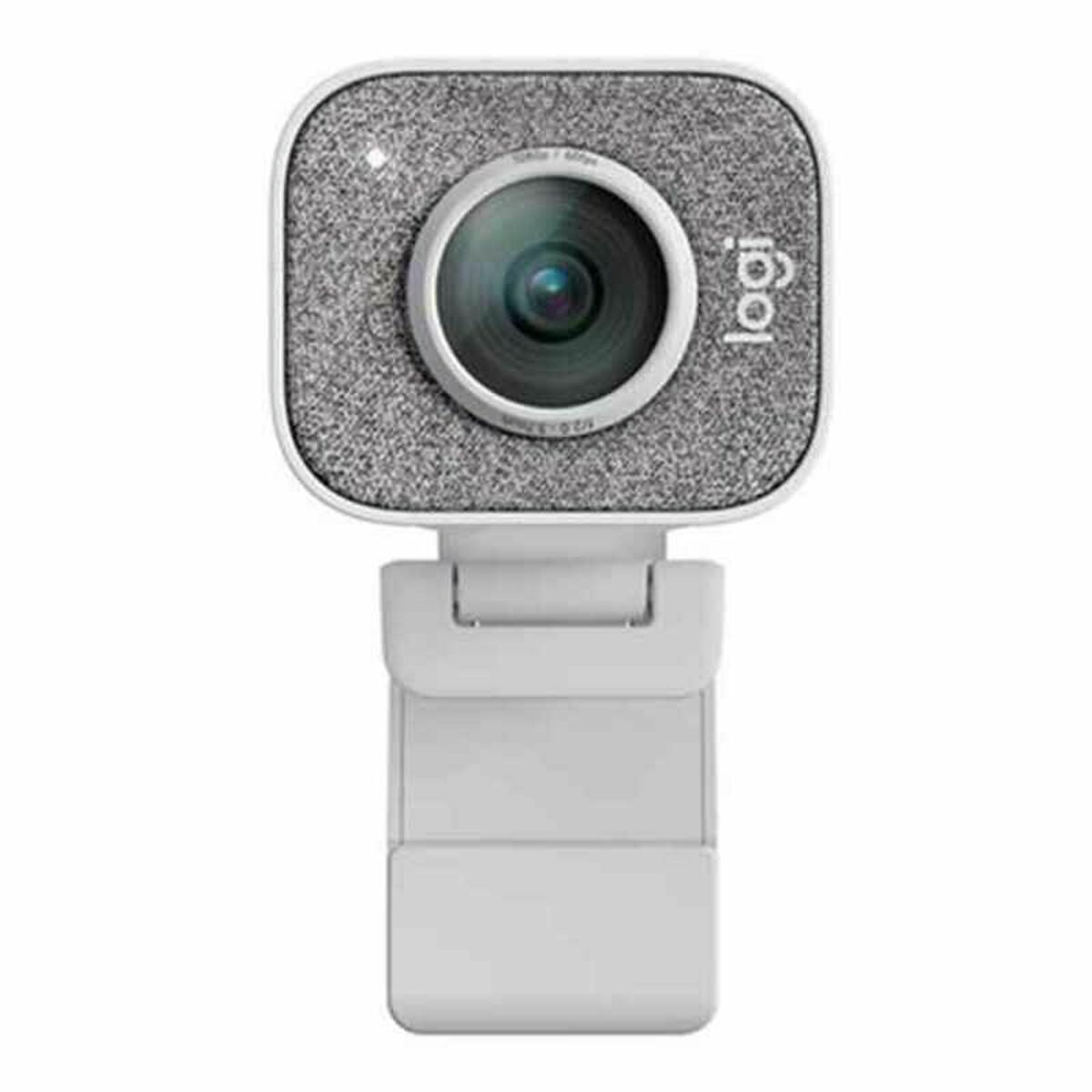 Webcam Logitech Full HD 1080p 60 fps — Autofocus, Micrófono y Reducción de Ruido (Blanca)