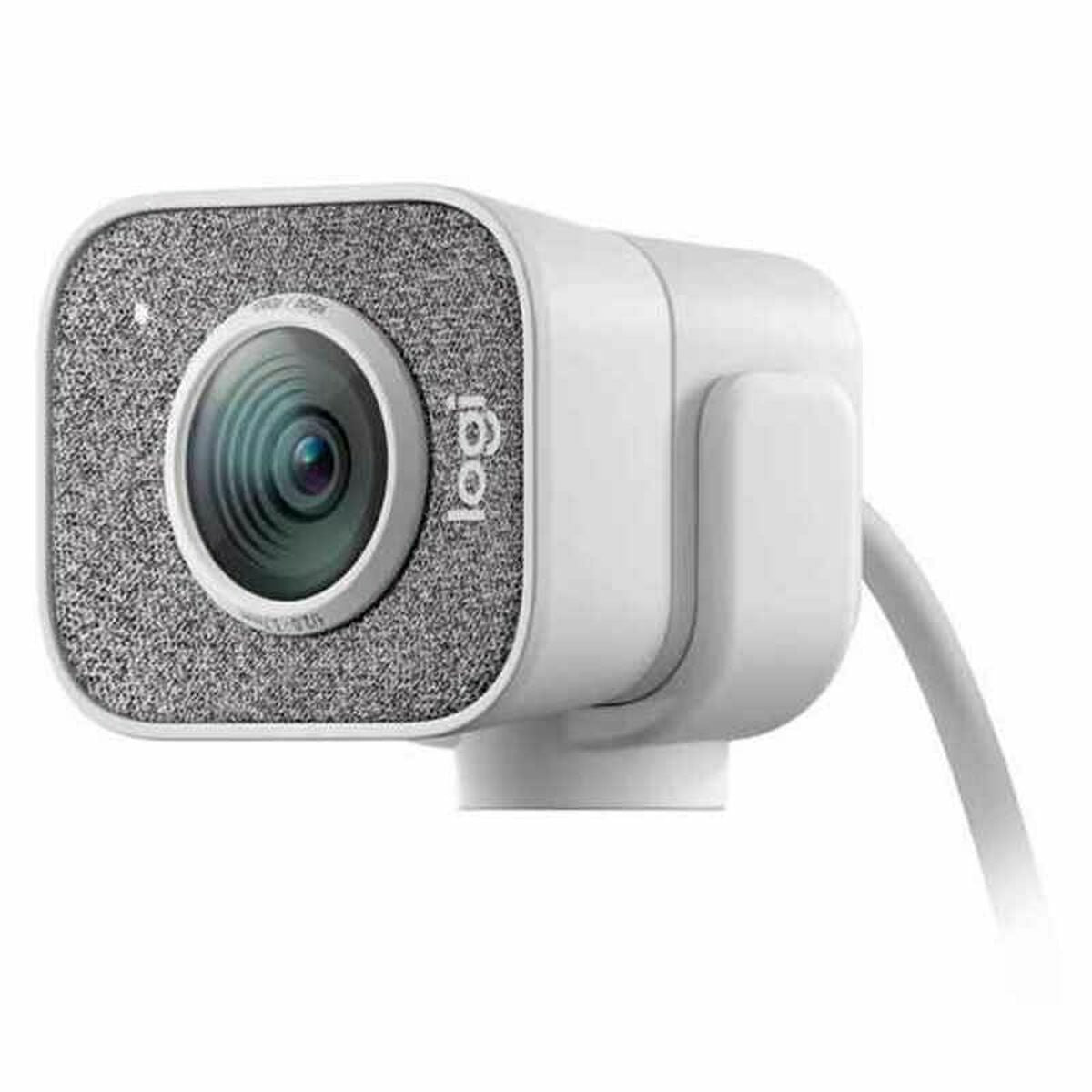 Webcam Logitech Full HD 1080p 60 fps — Autofocus, Micrófono y Reducción de Ruido (Blanca)