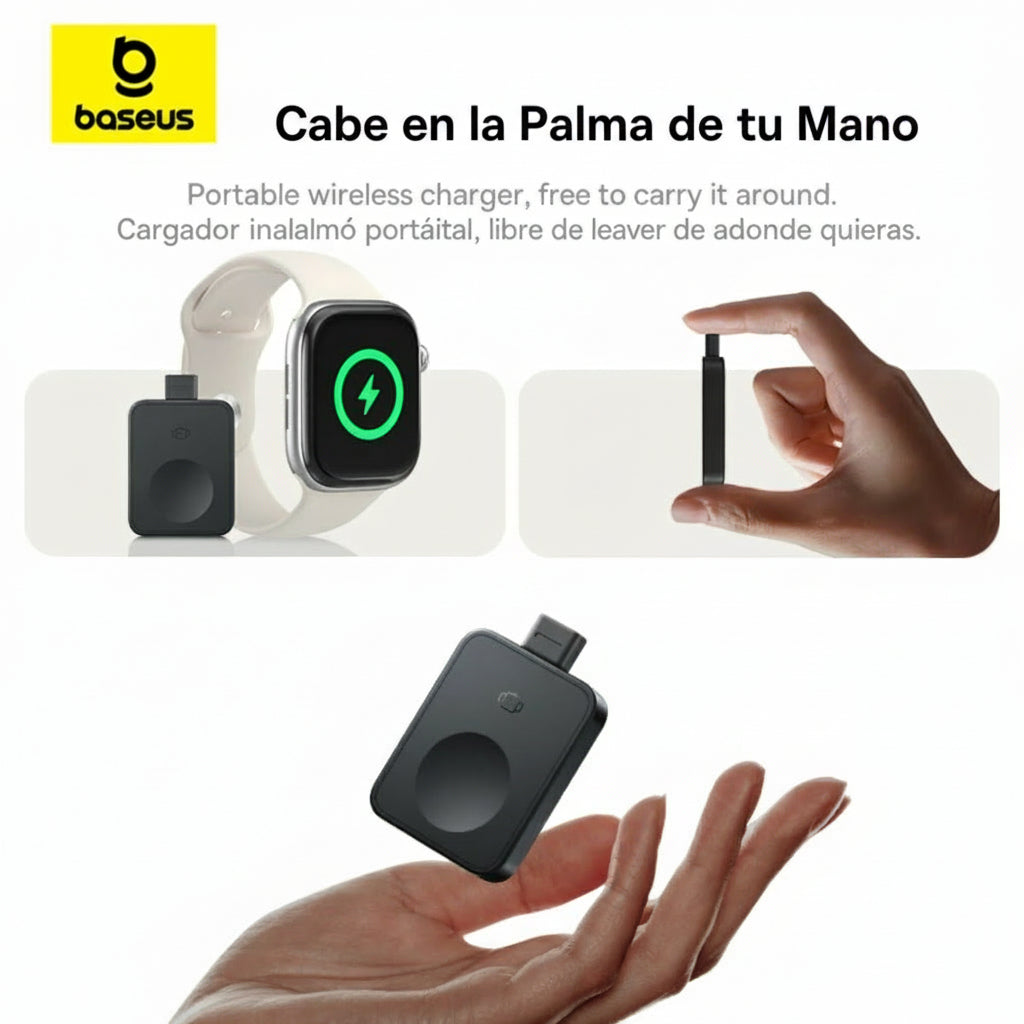 Cargador Inalámbrico Baseus Qi con Display — Carga Rápida, Elegante y sin Cables