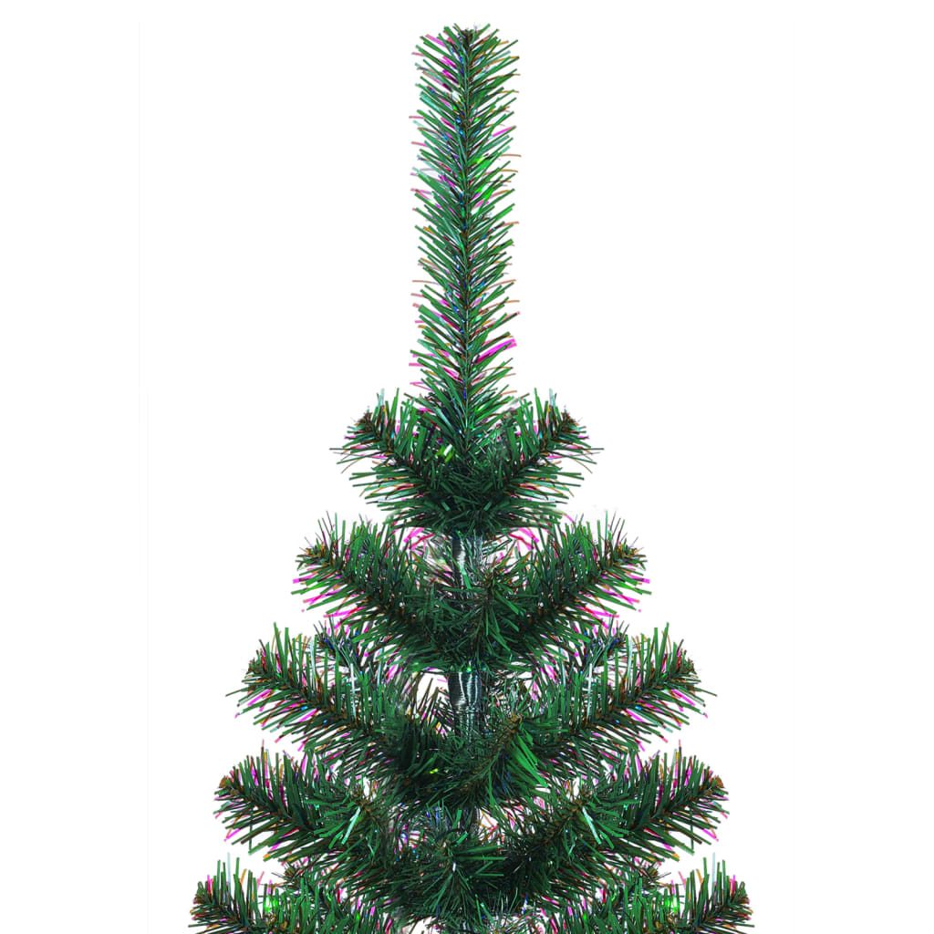 NNEVL Artificial Christmas Tree with Iridescent Tips Green 150 cm PVC-2