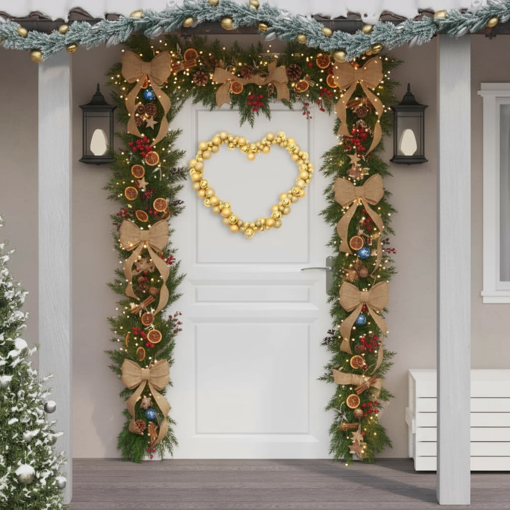 vidaXL Christmas Decoration Christmas Ball Wreath Garland Ornament Polystyrene-3