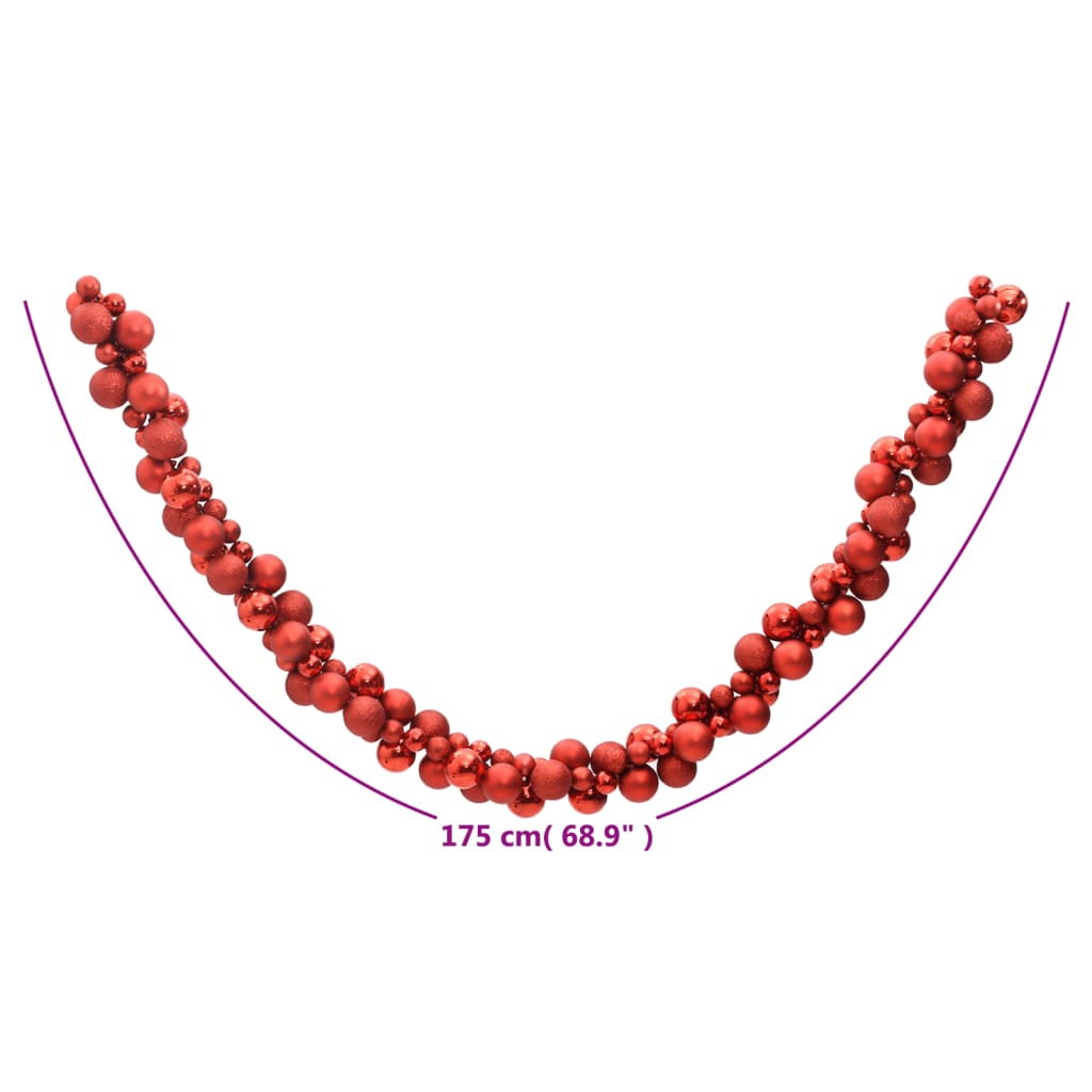 vidaXL Christmas Decoration Christmas Ball Wreath Garland Ornament Polystyrene-2