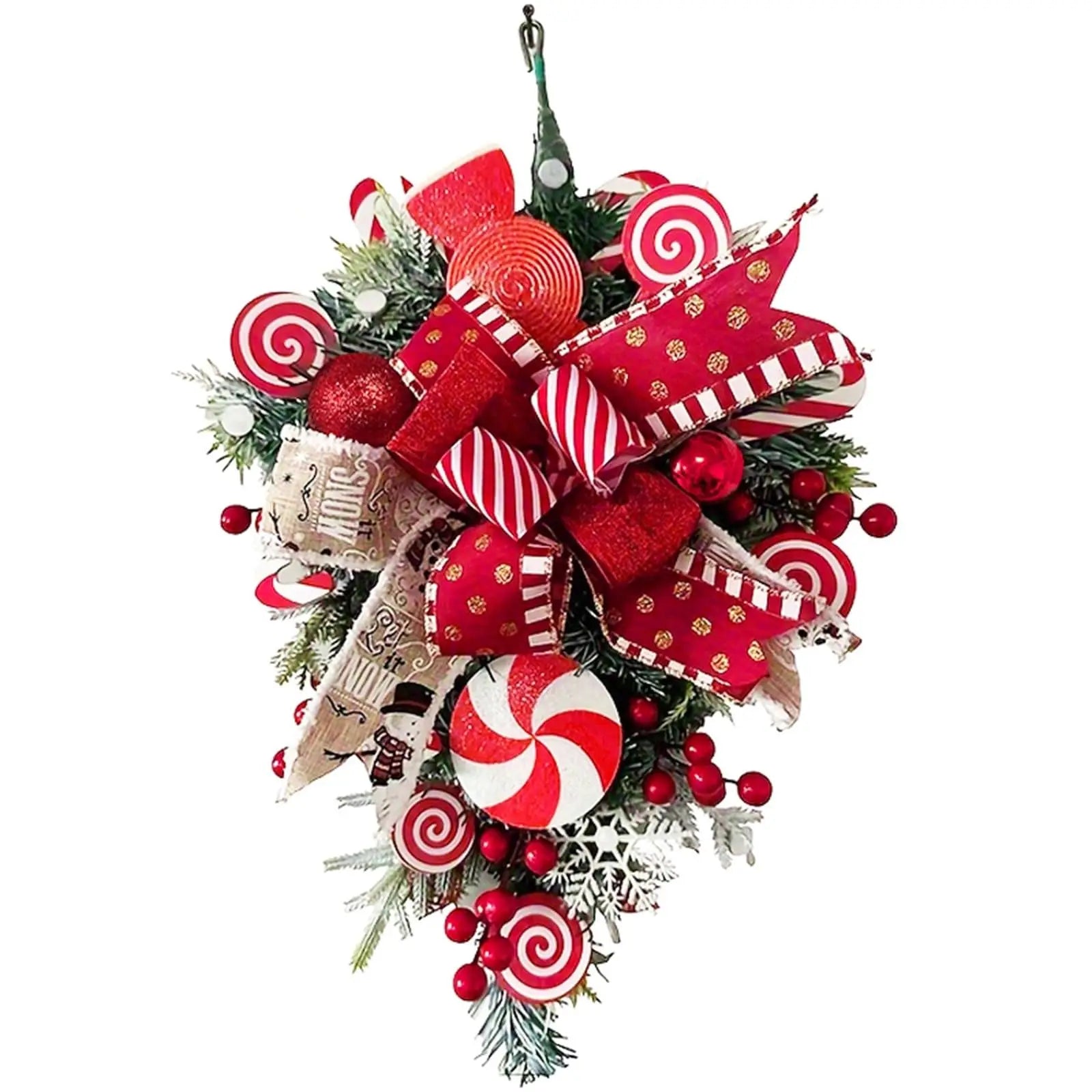 Christmas Candy Hanging Upside Down Tree Decoration-0