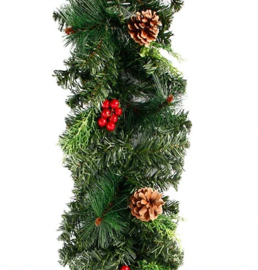 LED Pine Cone Christmas Garland Decoration-0
