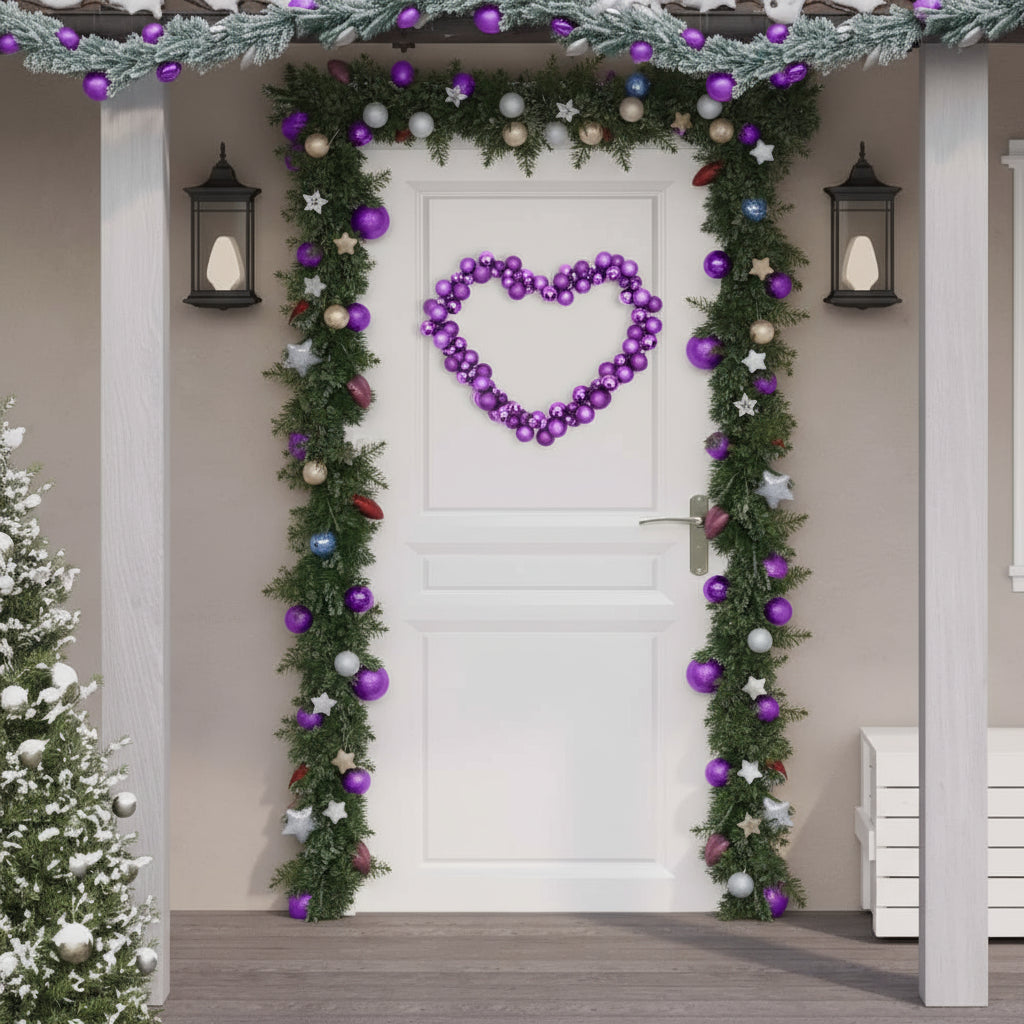 vidaXL Christmas Decoration Christmas Ball Wreath Garland Ornament Polystyrene-4